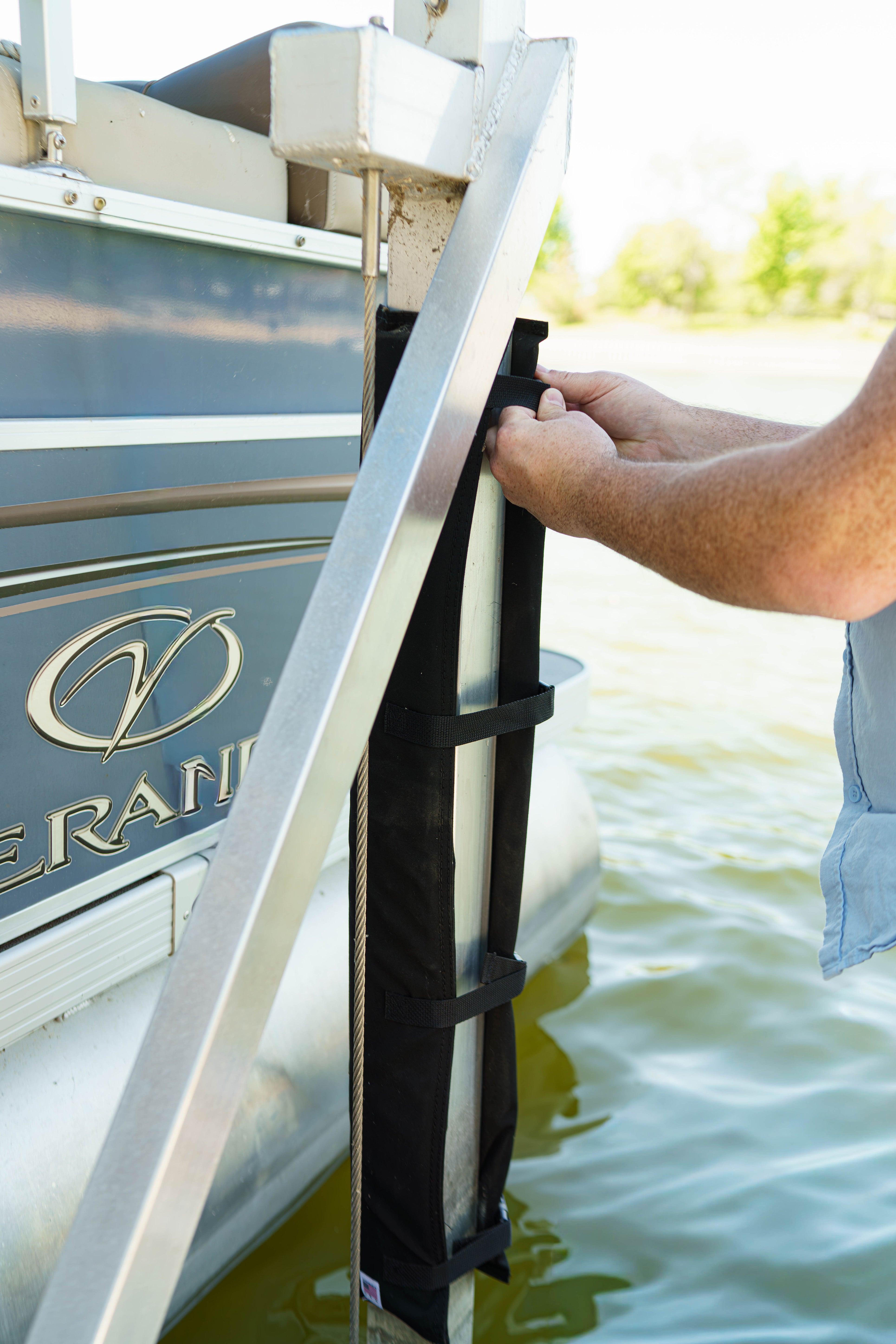 Padded Wrap: Boat Lift Bumper, Padding for Vertical Lift Posts