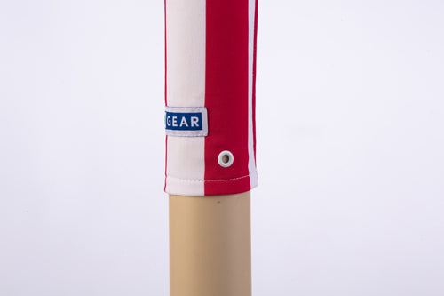 USA Flag boat dock post cover for 2.5" round boat dock posts found in Okoboji and other lakes in IA, MN, NE and WI. Stands 36" tall.