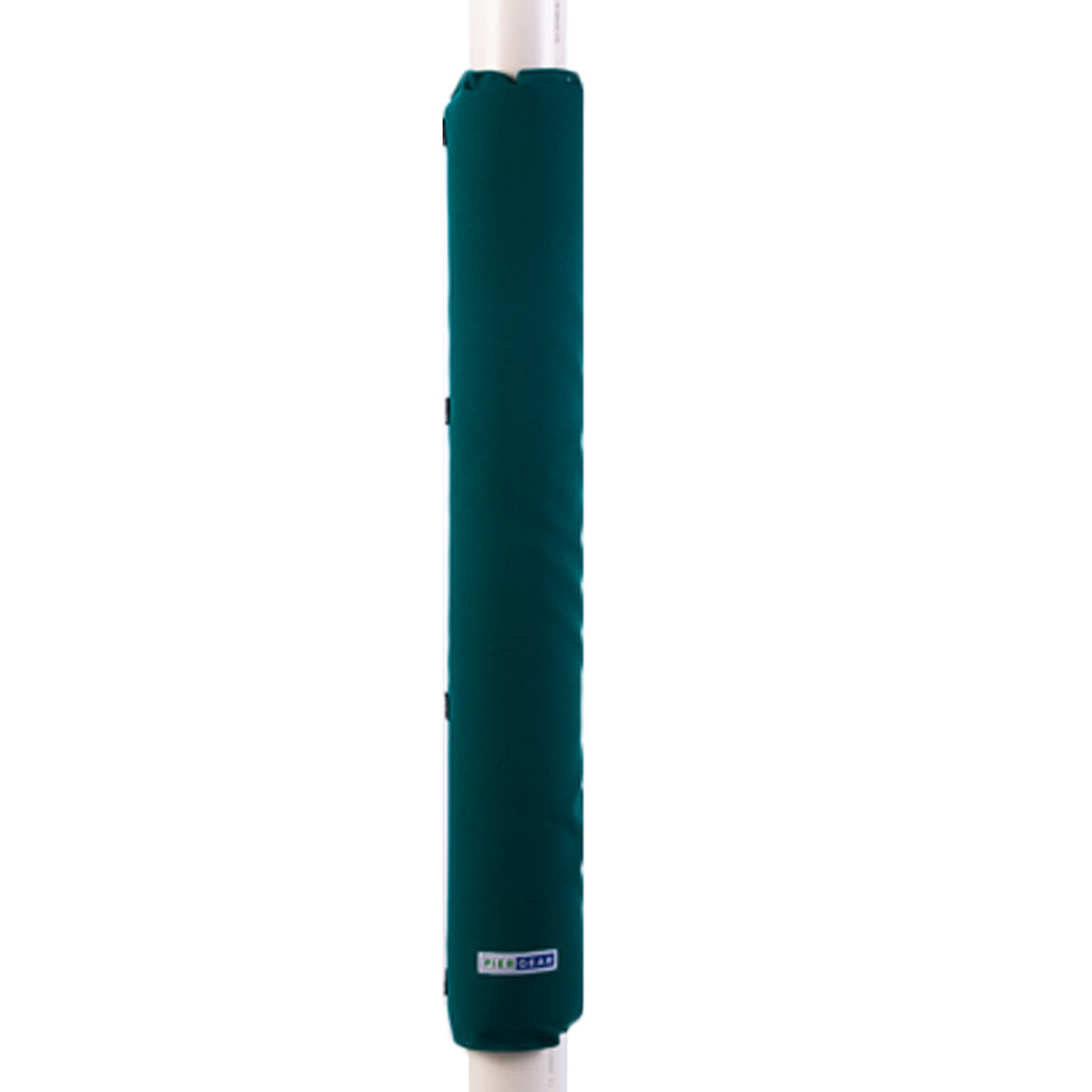 Green Padded Wrap by Pier Gear, Padding for boat poles. Boat lift pad that helps prevent dings and dents on your boat and lift post.