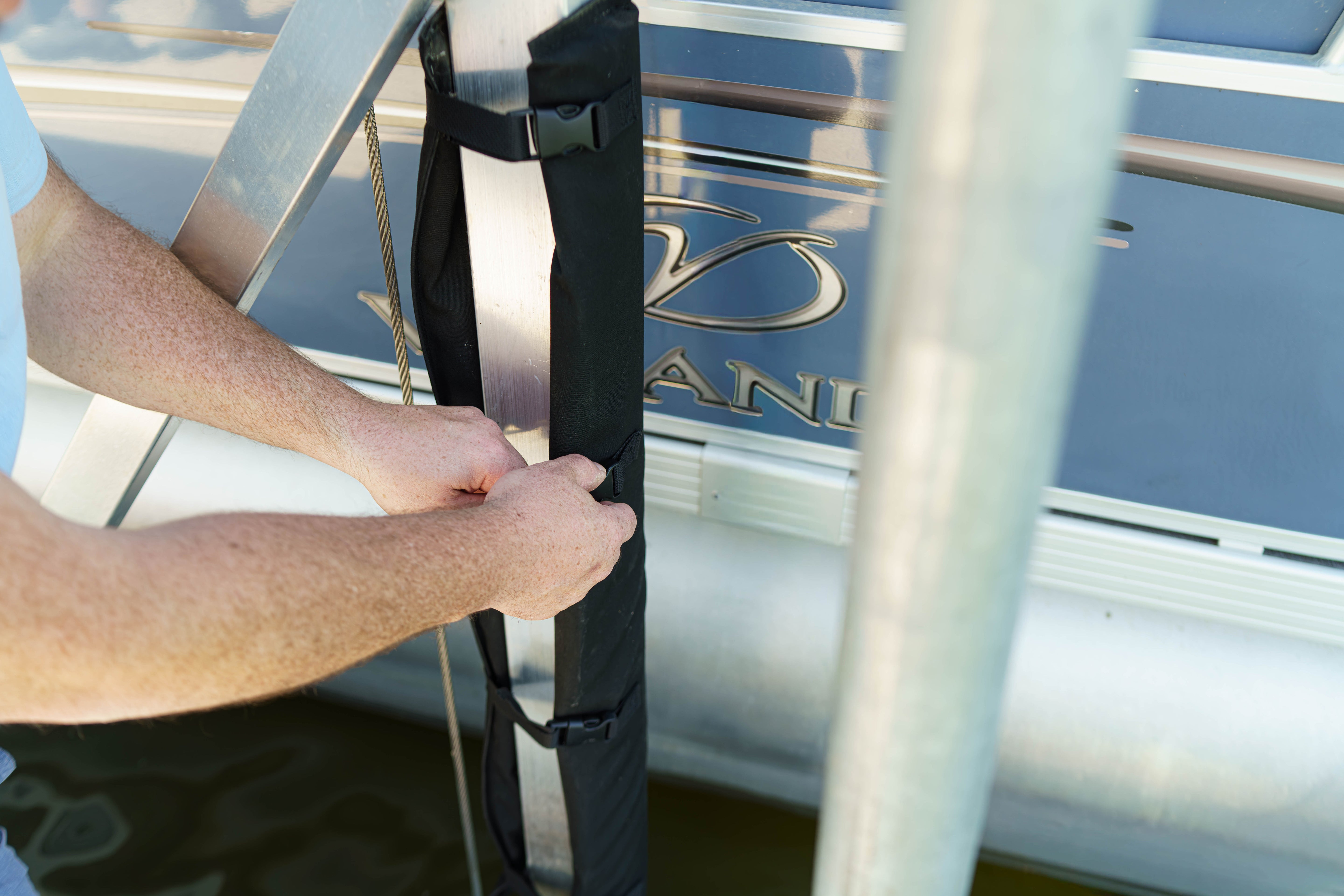 Padded Wrap: Boat Lift Bumper, Padding for Vertical Lift Posts