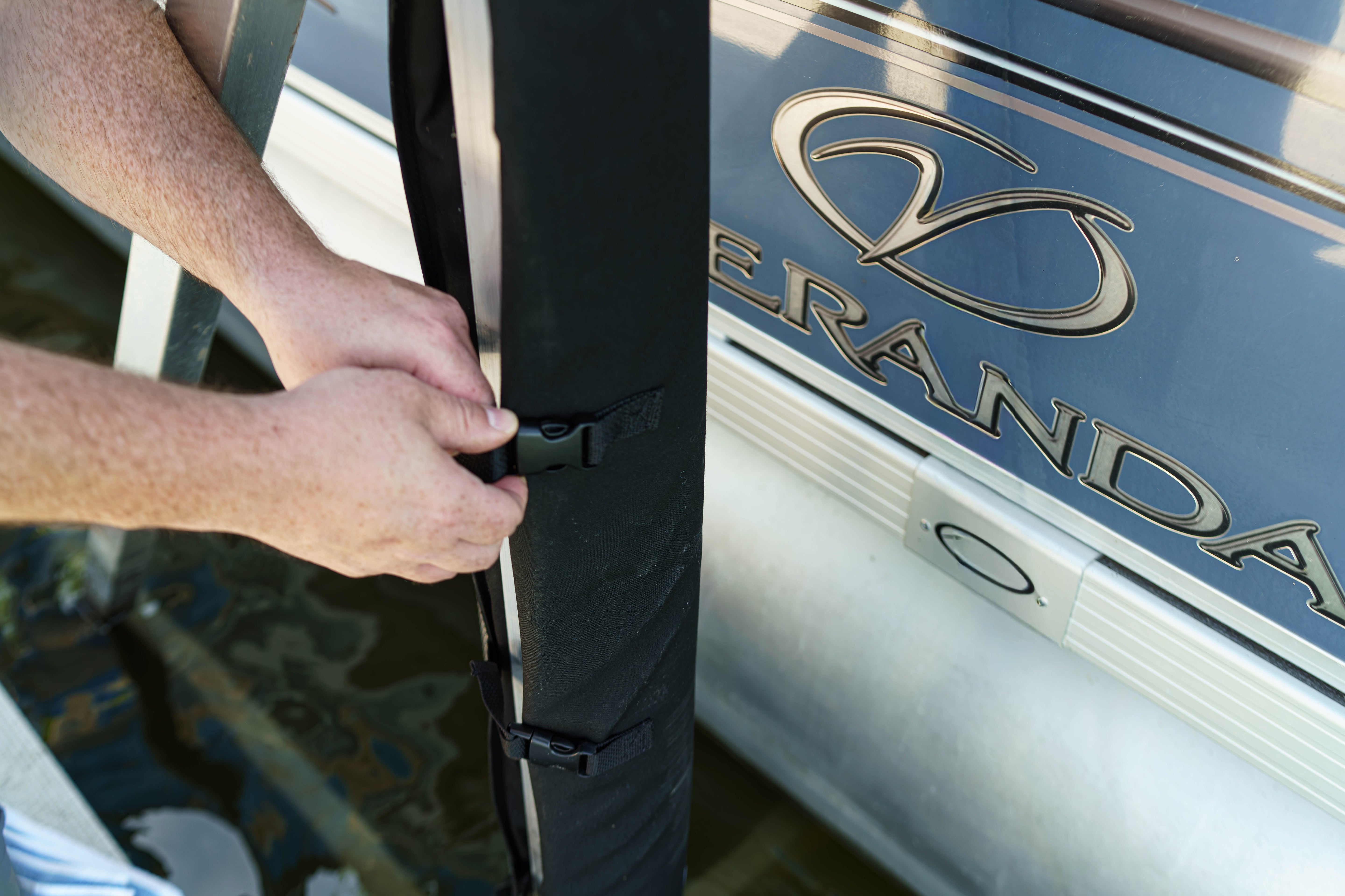 Padded Wrap: Boat Lift Bumper, Padding for Vertical Lift Posts