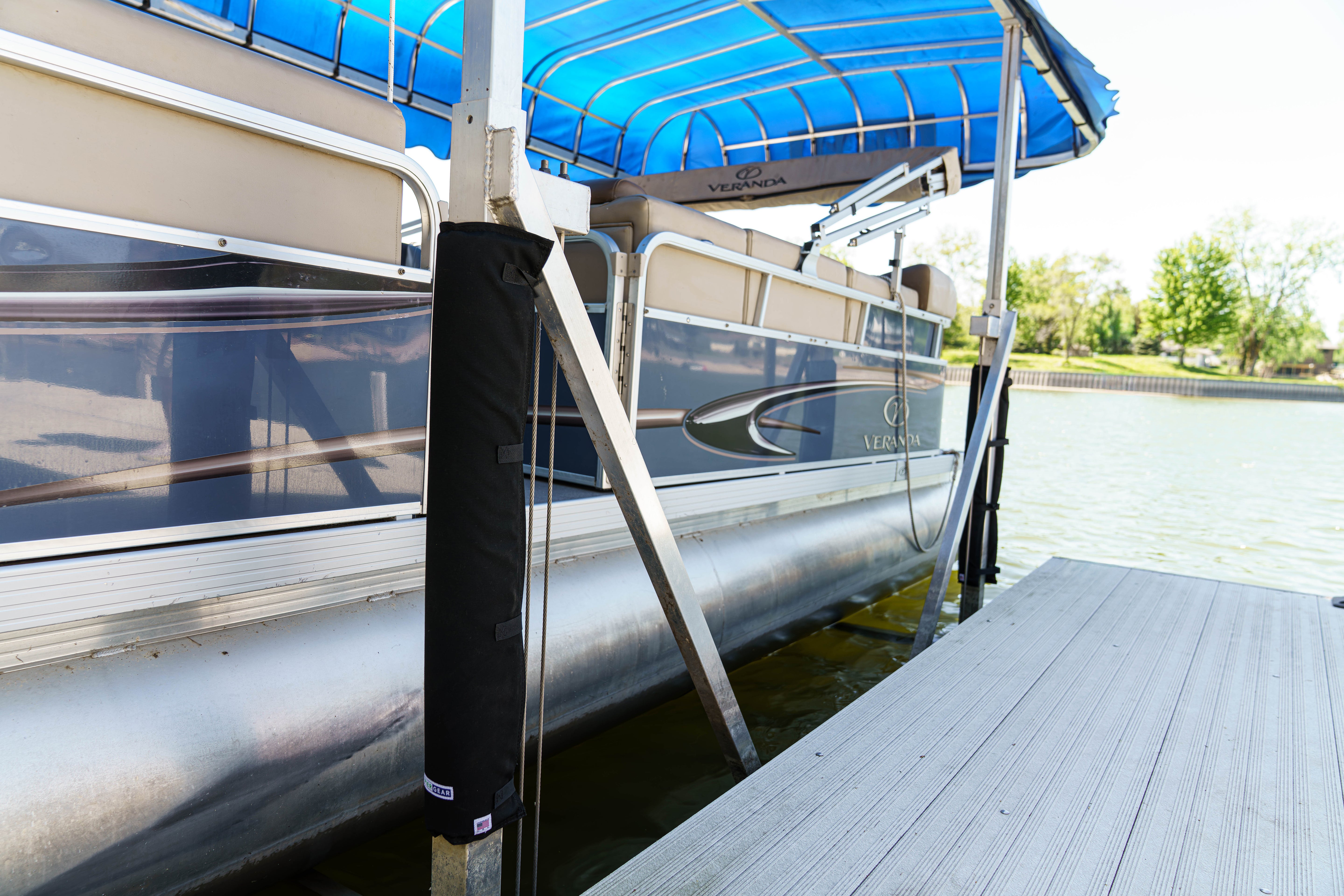 Padded Wrap: Boat Lift Bumper, Padding for Vertical Lift Posts