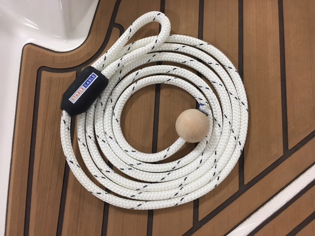 10' Stable Cable coiled on boat deck.