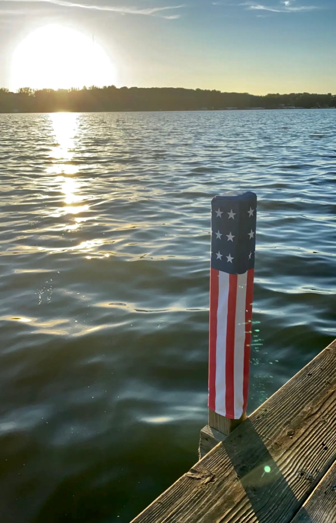 USA Flag Square Sleeve